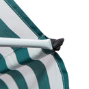 Tenda da Sole a Muro 200x150 cm con Pali di Supporto Bianco, Verde