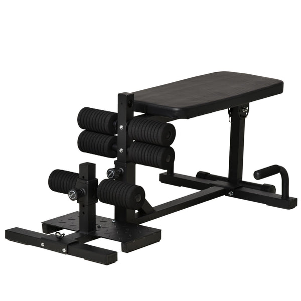 Squat Bench 3 en 1 Banc Inclinable à Hauteur Réglable Noir sconto