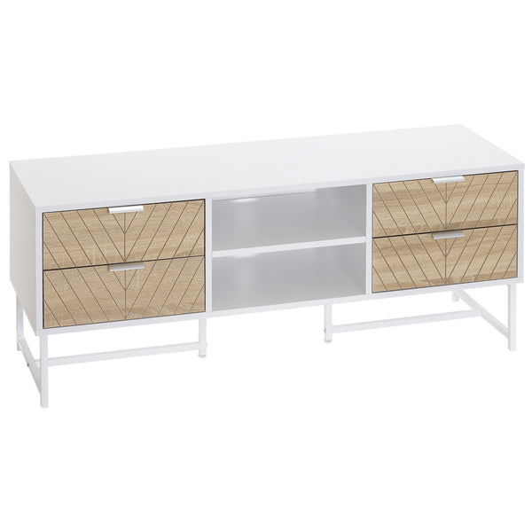 Meuble TV 32"-47" 120x39x48 cm en Bois Blanc prezzo
