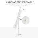 Specchio da Terra Armadio Portagioie  46x36.5x151.5 cm con Luce LED Bianco