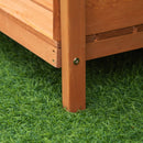 Tavolo per Giardinaggio 111.8x50.3x112.3 cm in Legno di Abete con Griglia Arancione