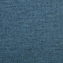 Panca Fondo Letto 120x50x44 cm con Vano Contenitore in Tessuto Blu