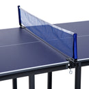 Tavolo da Ping Pong per Bambini Pieghevole 182x91x76 cm in Acciaio e MDF Blu