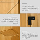 Casetta Box da Giardino Porta Utensili 77x54,2x179 cm in Legno Impermeabile Giallo