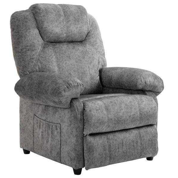 Fauteuil relax manuel en tissu gris online