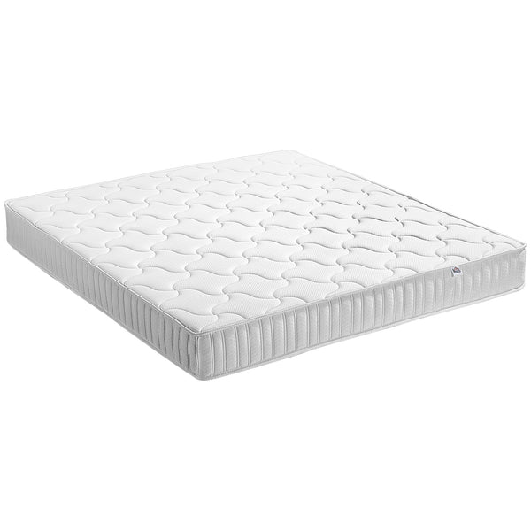 prezzo Matelas double extra large à mémoire de forme et ressorts 180x190 cm H20 Blanc