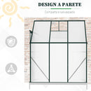 Serra da Parete 192x127x220 cm Porta Scorrevole in Policarbonato Trasparente