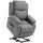 Fauteuil Releveur Electrique 1 Moteur en Simili Cuir Gris