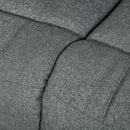 Divano 2 Posti 141,5x95x94,5 cm in Tessuto Grigio