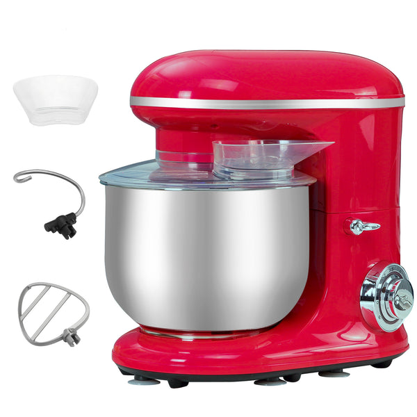 Mixeur Planétaire 5,5 Litres 1200W Bol Inox Rouge sconto