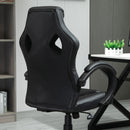 Sedia da Gaming 51x61x108-118 cm in Similpelle Nero