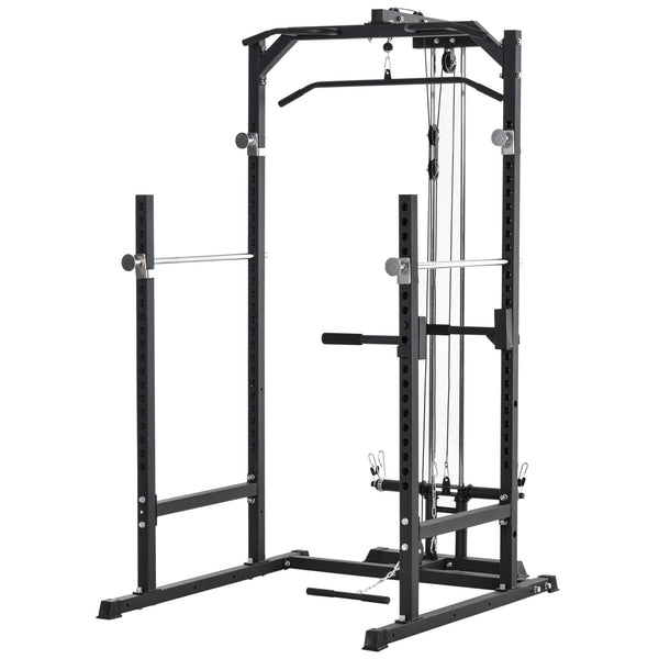 prezzo Station de fitness multifonction 155x118x220 cm en acier noir