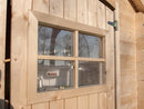 Casetta per Bambini da Esterno 105x130 cm in Legno Emily
