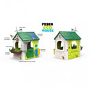 Casetta Gioco per Bambini Eco House 150x150x165 h cm in Plastica Multicolor