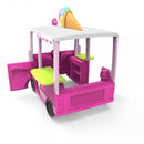 Casetta Gioco per Bambini Food Truck 130x108xh 134,5 h cm in Plastica Multicolor