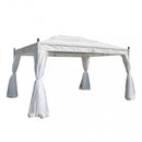 Gazebo Siwa 3x3x2,60 h m in Acciaio Bianco