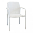 Poltrona Azore 56x59x82 h cm in Wicker Bianco