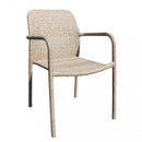 Poltrona Azore 56x59x82 h cm in Wicker Marrone