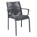 Poltrona Catalina 55x60x87 h cm in Alluminio Antracite