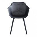 Sedia da Giardino Vannes 49x48,5x81,5 h cm in Plastica Antracite