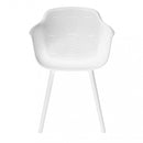 Sedia da Giardino Vannes 49x48,5x81,5 h cm in Plastica Bianco