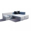 Salotto Angolare Tulum Struttura in Alluminio Grigio