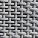 Set Salotto da Giardino Divano 2 Poltrone e Tavolino con Cuscini in Plastica Grigio