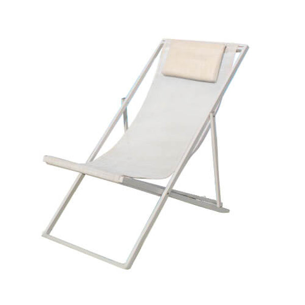 sconto Chaise longue Havana 97x52x76 h cm en acier Tortora