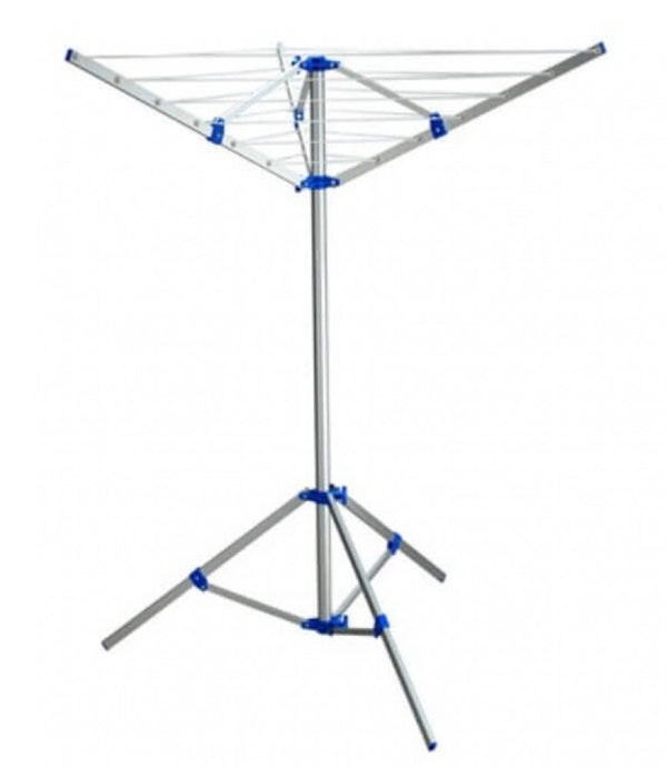 prezzo Séchoir à linge à 3 bras 120x120x145 h cm en Aluminium Gris