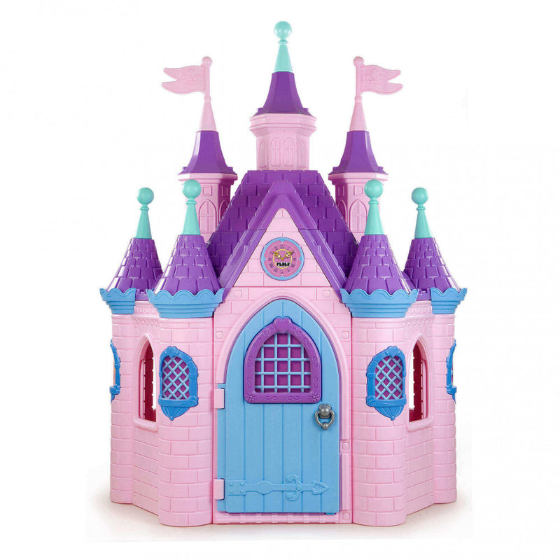 Casetta Gioco per Bambini Super Palazzo 123x100x102 h cm in Plastica Multicolor