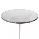 Tavolo a Colonna Ø60x70 h cm in Alluminio Grigio