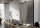 Box Doccia Angolare 2 Ante Battenti in Cristallo Opaco 4-6mm H185 Fosterberg Skagen Duo Varie Misure