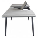 Tavolo Allungabile Guantanamo 200/300x90x76 h cm in Alluminio Antracite