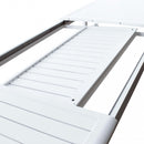 Tavolo Allungabile Maracaibo 160/240x90x76 h cm in Alluminio Bianco