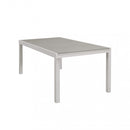 Tavolo Allungabile Pental 180/240x100x73 h cm in Alluminio Tortora