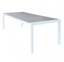 Tavolo Allungabile Waikiki 162/242x100x74 h cm in Alluminio Bianco
