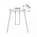 Altalena 1 Posto da Esterno Ariel 223x264x226 h cm in Legno