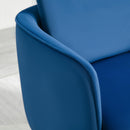 Poltrona Imbottita 63x61x80 cm in Velluto Blu
