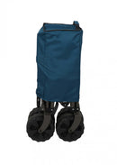 Carrello Pieghevole 92x50x59 h cm in Acciaio Blu