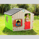 Casetta Gioco per Bambini Village 140x108x115 h cm in Plastica Multicolor