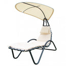 Dondolo Caprera C/Tettuccio 170x125x160 h cm in Acciaio Tortora