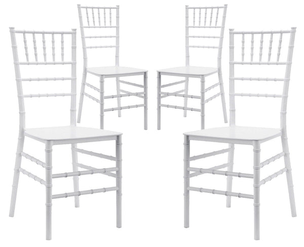 prezzo Lot de 4 Chaises 90,5x40x5x40 cm en Polypropylène Blanc