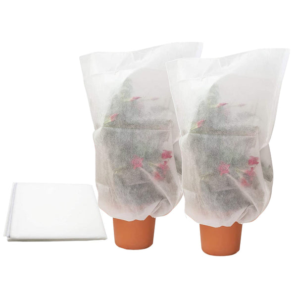 acquista Lot de 2 Bouchons de Protection pour Plantes en TNT 100X80 cm Sacs Antigel Feuille de Couverture Plante