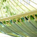 Amaca da Giardino 2 Posti 400x140 cm con Cuscino in Tessuto Multicolore