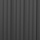 Casetta Box da Giardino 161,5x94,5x196 cm in Lamiera Acciaio Nero