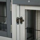 Conigliera da Esterno 154,5x52,5x68,5 cm in Legno d'Abete Grigio