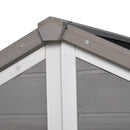 Cuccia per Cani e Gatti da Esterno 127x112x109 cm in Legno Grigio