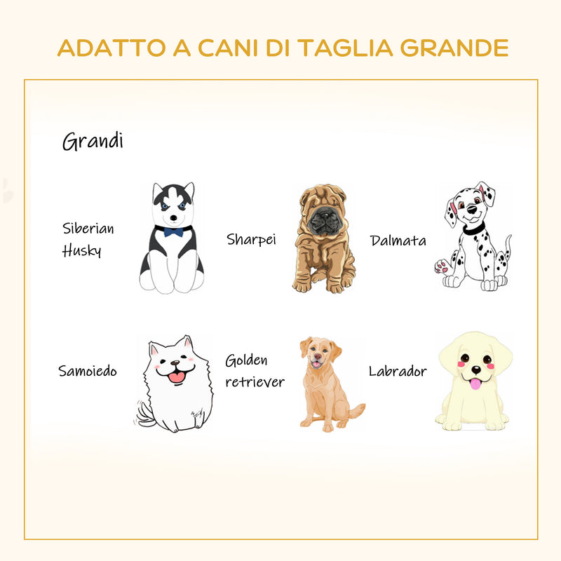 Cuccia per Cani e Gatti 110x70x15,5 cm in Legno e Acciaio Rovere e Grigio