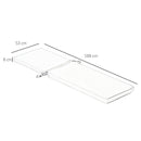 Cuscino per Lettino prendisole 188x53x8 cm Rivestimento in Poliestere Bianco Crema