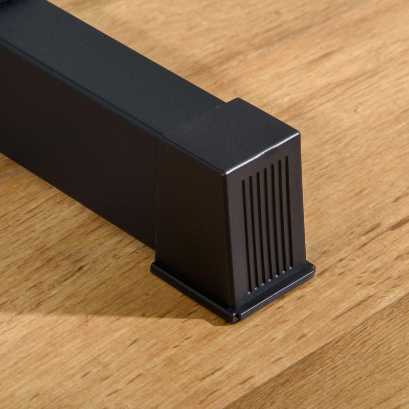 Stazione Fitness Dip Station 83x72x98 cm in Acciaio Rosso e Nero